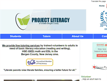 Tablet Screenshot of project-literacy.org